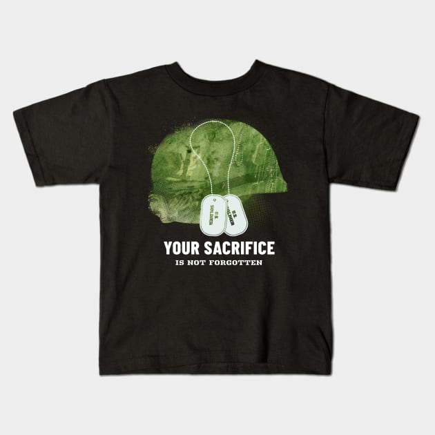 Your Sacrifice is not forgotten Kids T-Shirt by Horisondesignz